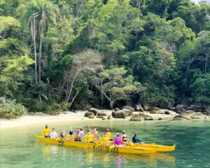 Canoa Havaiana na Ilha do Franceês