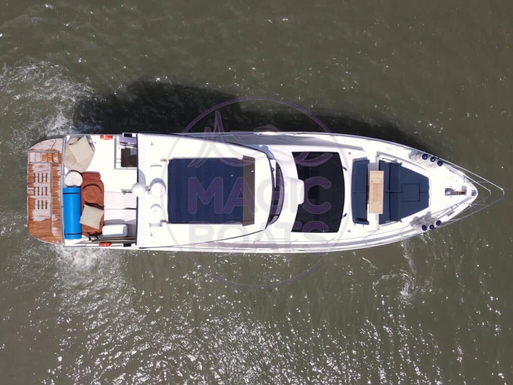 Intermarine 62 F27 - Magic Boats Aluguel de Lanchas - Aérea Top